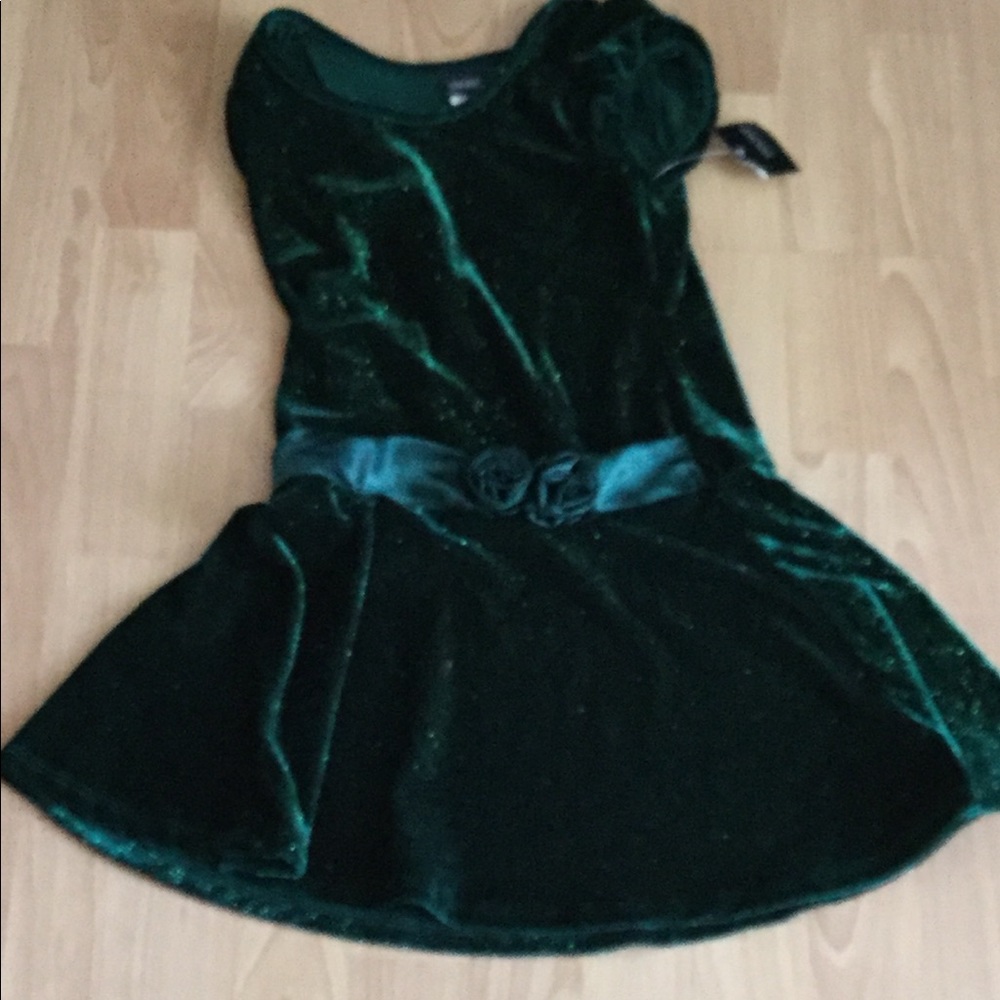 Holiday editions color green dress m/m(7/8)